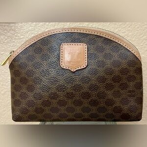 CELINE Macadam Clutch Bag / Cosmetic Pouch